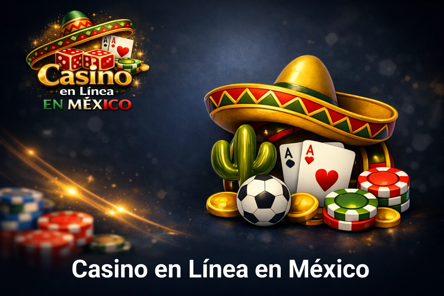 Casino en línea en México con juegos de azar, cartas, fichas y temática mexicana